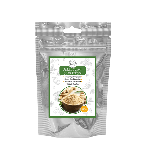 Gruzínské koření Utskho Suneli, modrá kozíra, 50 g, tradiční produkt z Gruzie pro vaření