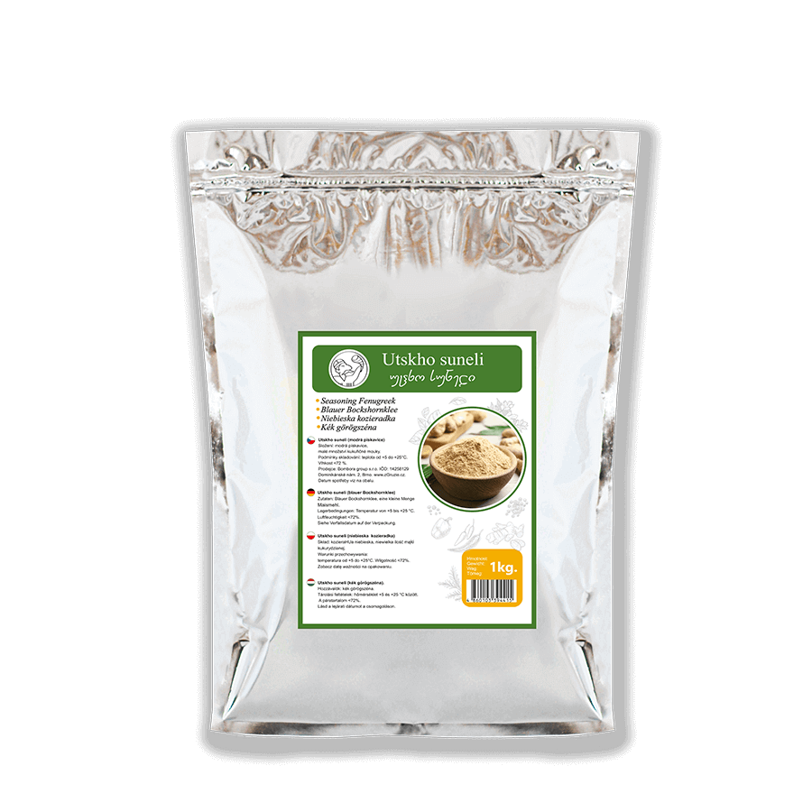 Gruzínské koření Utskho Suneli v praktickém balení 1 kg pro autentickou chuť z Gruzie